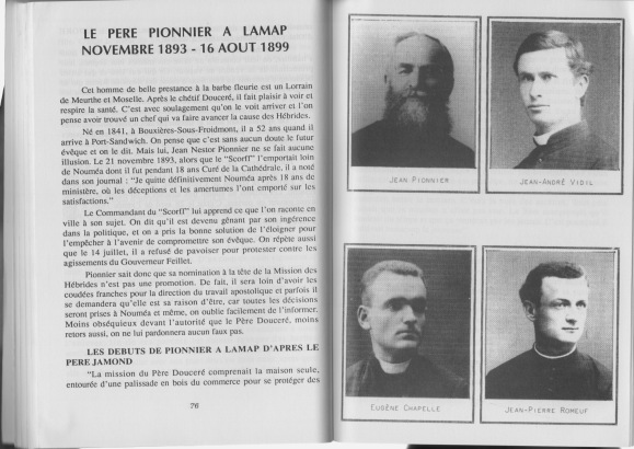 Apôtres des Nouvelles Hébrides / Le mère Pionnier à Lamap. Novembre 1893 - 16 août 1899 / Les débuts de Pionnier à Lamap après le père Jamond / Photos / Paul Monnier /  Vanuatu/ Vanuatu
