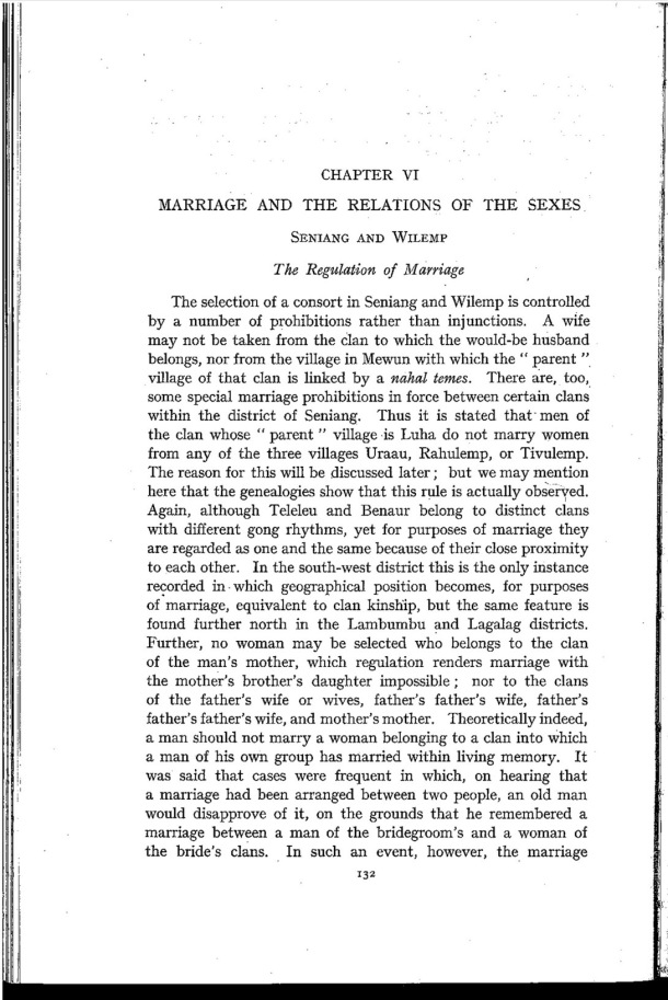 Deacon A.B., 1934. Malekula: A Vanishing People in the New Hebrides / Marriage and the Relations of the Sexes. Seniang and Wilemp. The Regulation of Marriage. / Bernard A. Deacon / Vanuatu, Nouvelles-Hébrides, Malekula, South-West Bay