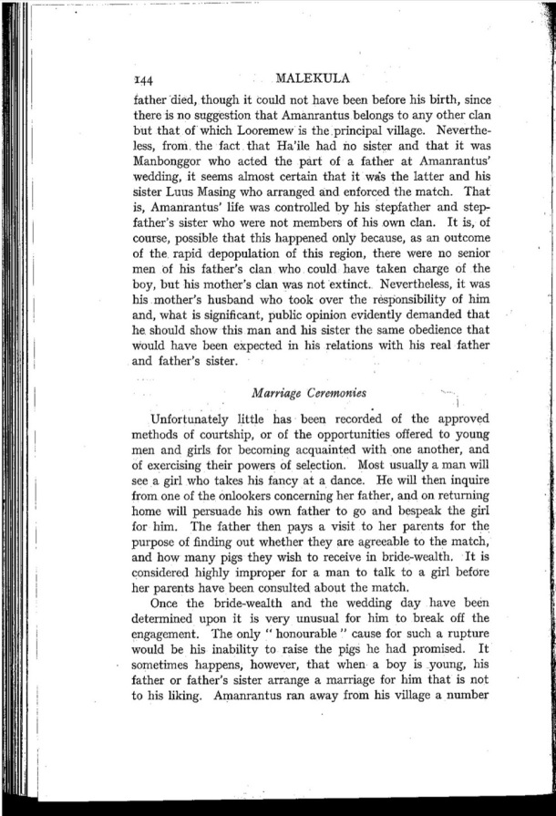 Deacon A.B., 1934. Malekula: A Vanishing People in the New Hebrides / Marriage Ceremonies / Bernard A. Deacon / Vanuatu, Nouvelles-Hébrides, Malekula, South-West Bay