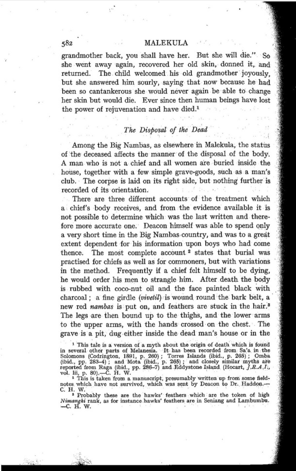 Deacon A.B., 1934. Malekula: A Vanishing People in the New Hebrides / The Disposal of the Dead / Bernard A. Deacon / Vanuatu, Nouvelles-Hébrides, Malekula, South-West Bay
