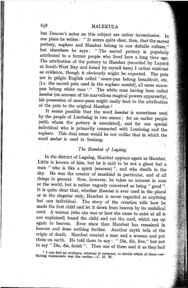 Deacon A.B., 1934. Malekula: A Vanishing People in the New Hebrides / The Hambut of Lagalag / Bernard A. Deacon / Vanuatu, Nouvelles-Hébrides, Malekula, South-West Bay