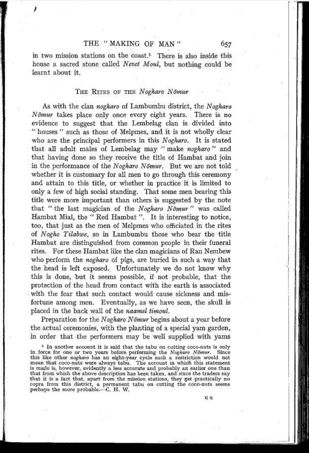 Deacon A.B., 1934. Malekula: A Vanishing People in the New Hebrides / The rites of the Nogharo Nömur / Bernard A. Deacon / Vanuatu, Nouvelles-Hébrides, Malekula, South-West Bay