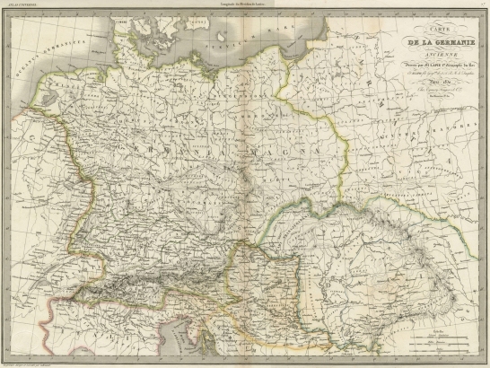 General historical maps / Carte de la Germanie ancienne / M. Lapie /  Egypt/ Égypte