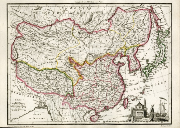 Atlas supplémentaire du Précis de la Géographie Universelle, Malte-Brun, 1812 / Empire Chinois et Japon / Lapie, Pierre M.; Malte-Brun, Conrad / Chine, Japon