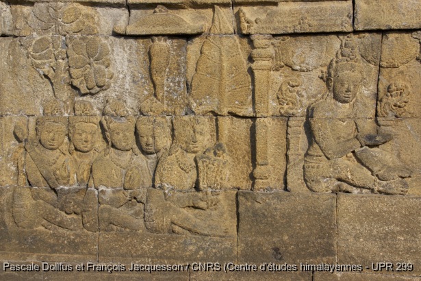Borobudur > Galerie I > Mur inférieur : Histoire de Sudhana et de Manohara / Borobudur > Galerie I > Mur inférieur : Histoire de Sudhana et de Manohara / Jacquesson, François; Dollfus, Pascale /  Indonesia/ Indonésie