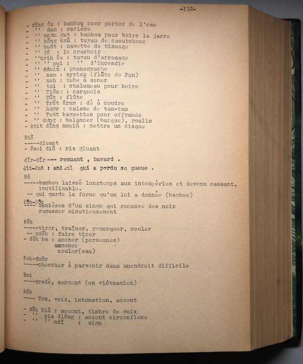 Dictionnaire rhadé-français par Davias-Baudrit / lettre -D: lettre -DO / Davias-Baudrit M.E.P, Jean-René /  Viet Nam/ Viet Nam
