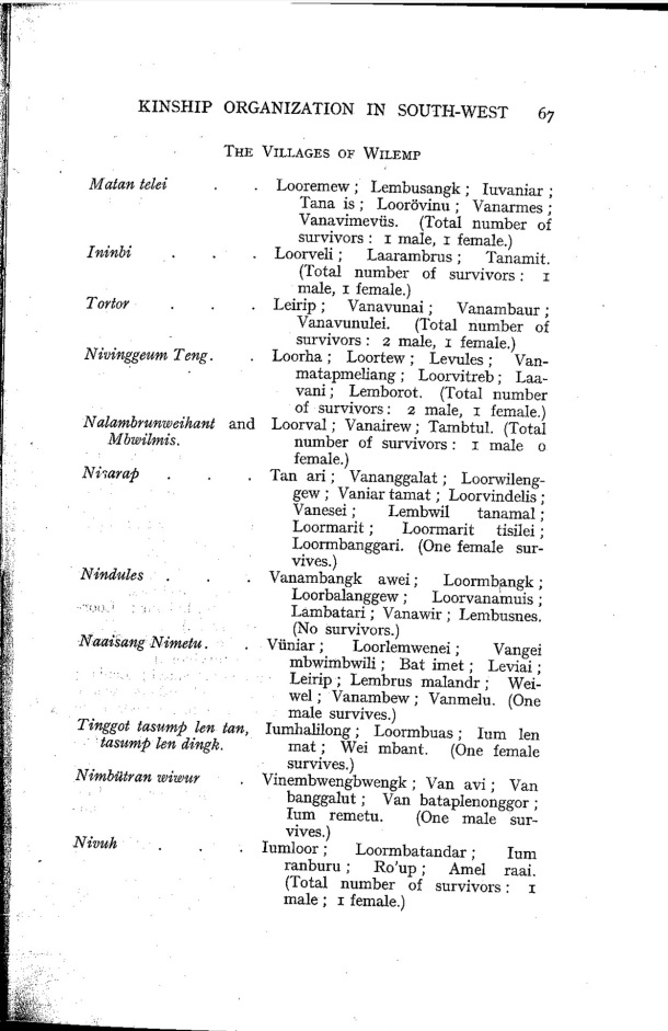 Deacon A.B., 1934. Malekula: A Vanishing People in the New Hebrides / The Villages of Wilemp / Bernard A. Deacon / Vanuatu, Nouvelles-Hébrides, Malekula, South-West Bay