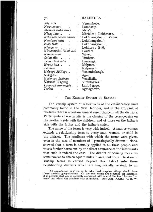 Deacon A.B., 1934. Malekula: A Vanishing People in the New Hebrides / The Kinship System of Seniang / Bernard A. Deacon / Vanuatu, Nouvelles-Hébrides, Malekula, South-West Bay