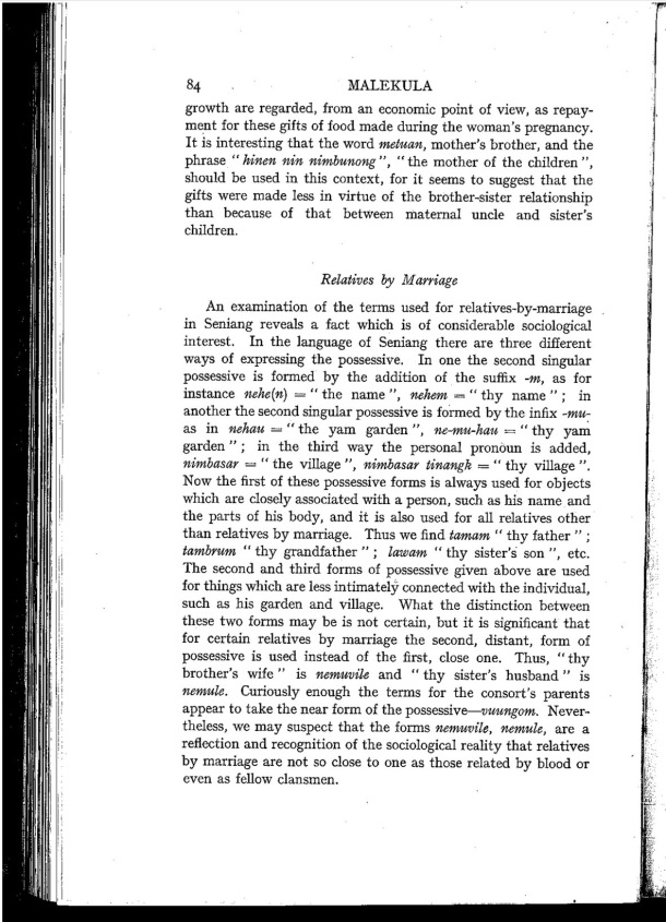 Deacon A.B., 1934. Malekula: A Vanishing People in the New Hebrides / Relatives by Marriage / Bernard A. Deacon / Vanuatu, Nouvelles-Hébrides, Malekula, South-West Bay