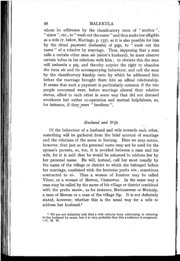 Deacon A.B., 1934. Malekula: A Vanishing People in the New Hebrides / Husband and Wife / Bernard A. Deacon / Vanuatu, Nouvelles-Hébrides, Malekula, South-West Bay