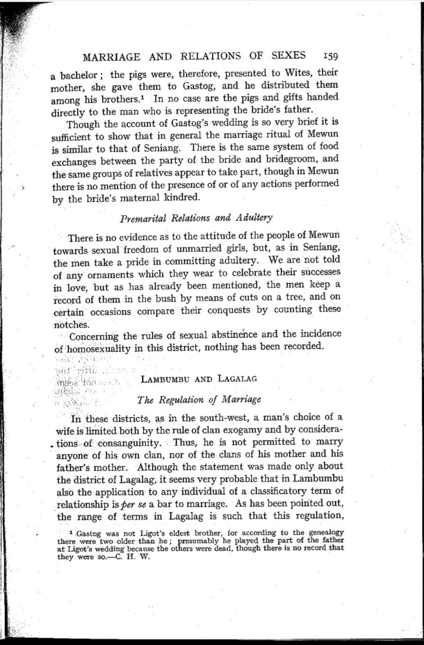 Deacon A.B., 1934. Malekula: A Vanishing People in the New Hebrides / Premarital Relations and Adultery. Lambumbu and Lagalag. The Regulation of Marriage / Bernard A. Deacon / Vanuatu, Nouvelles-Hébrides, Malekula, South-West Bay