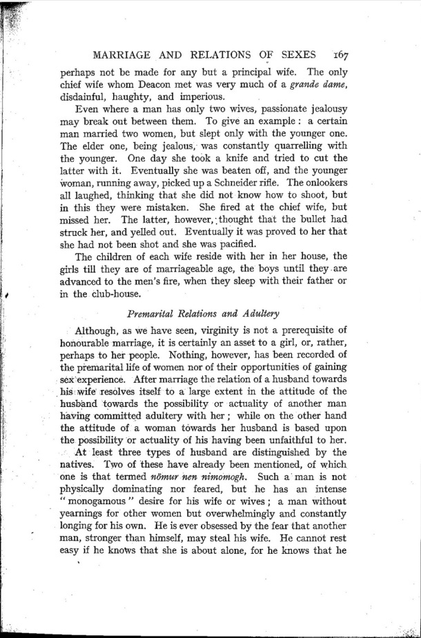 Deacon A.B., 1934. Malekula: A Vanishing People in the New Hebrides / Premarital Relations and Adultery / Bernard A. Deacon / Vanuatu, Nouvelles-Hébrides, Malekula, South-West Bay