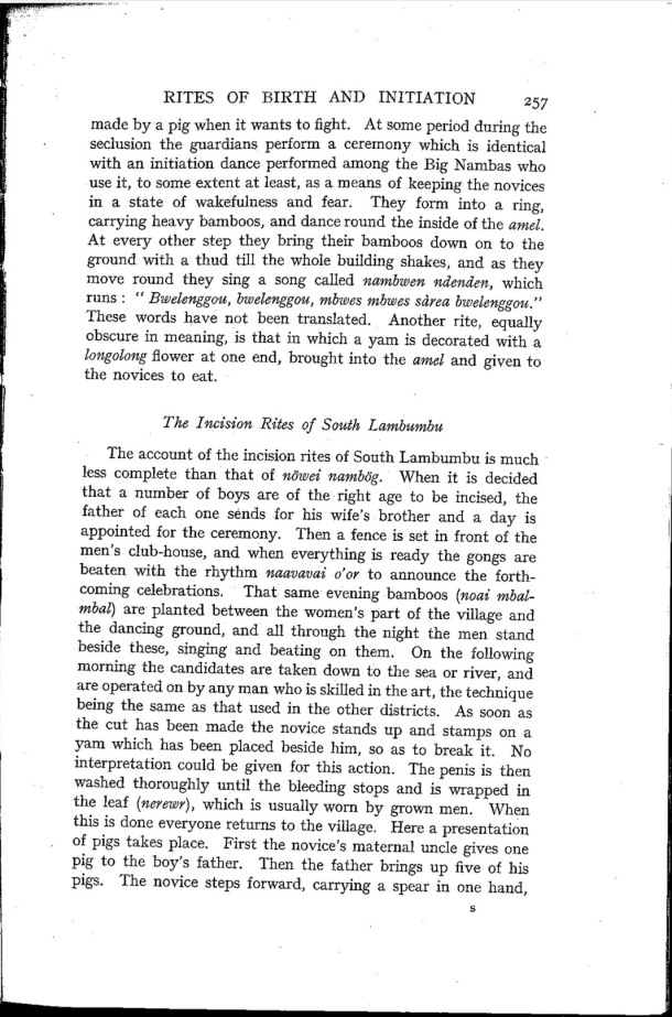 Deacon A.B., 1934. Malekula: A Vanishing People in the New Hebrides / The Incision Rites of South Lambumbu / Bernard A. Deacon / Vanuatu, Nouvelles-Hébrides, Malekula, South-West Bay