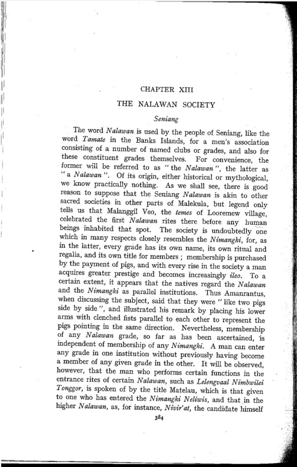 Deacon A.B., 1934. Malekula: A Vanishing People in the New Hebrides / The Nalawan Society. Seniang / Bernard A. Deacon / Vanuatu, Nouvelles-Hébrides, Malekula, South-West Bay