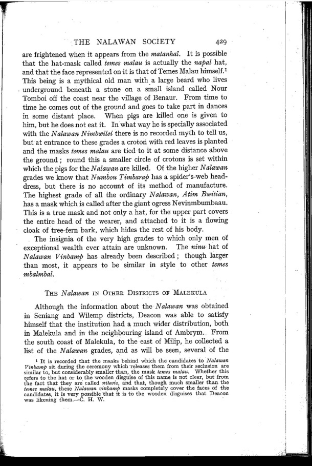 Deacon A.B., 1934. Malekula: A Vanishing People in the New Hebrides / The Nalawan in Other Districts of Malekula / Bernard A. Deacon / Vanuatu, Nouvelles-Hébrides, Malekula, South-West Bay