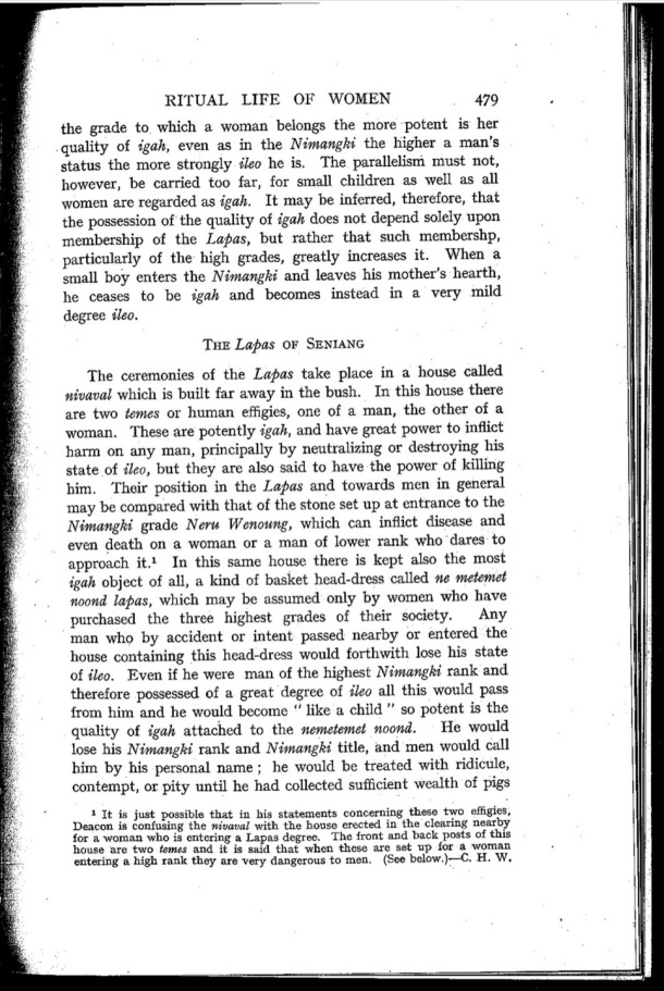 Deacon A.B., 1934. Malekula: A Vanishing People in the New Hebrides / The Lapas of Seniang / Bernard A. Deacon / Vanuatu, Nouvelles-Hébrides, Malekula, South-West Bay