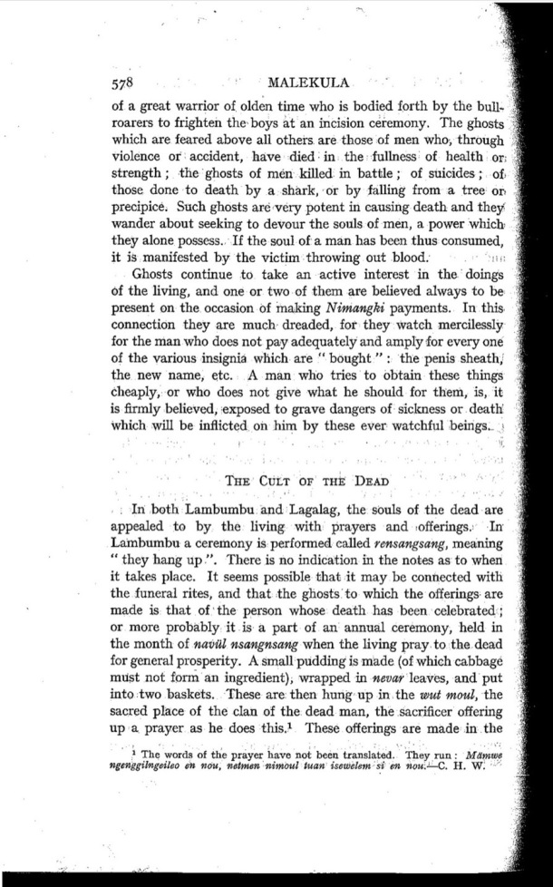 Deacon A.B., 1934. Malekula: A Vanishing People in the New Hebrides / The Cult of the Dead / Bernard A. Deacon / Vanuatu, Nouvelles-Hébrides, Malekula, South-West Bay