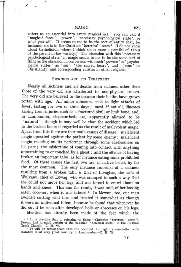 Deacon A.B., 1934. Malekula: A Vanishing People in the New Hebrides / Sickness and its treatment / Bernard A. Deacon / Vanuatu, Nouvelles-Hébrides, Malekula, South-West Bay