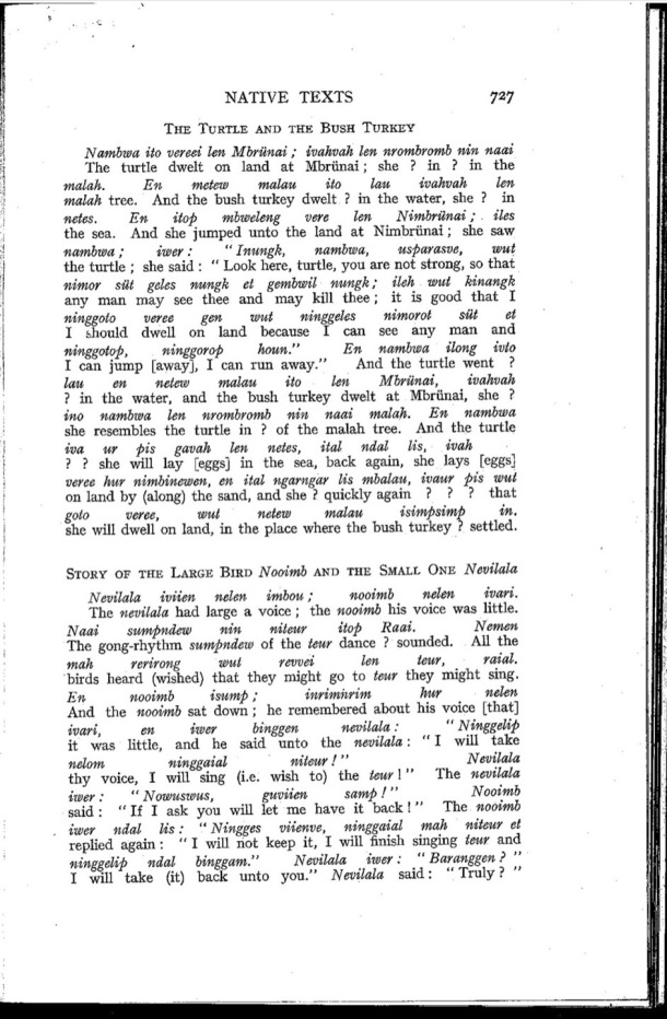 Deacon A.B., 1934. Malekula: A Vanishing People in the New Hebrides / Sotry of the large bord Nooimb and the Small One Newilala / Bernard A. Deacon / Vanuatu, Nouvelles-Hébrides, Malekula, South-West Bay