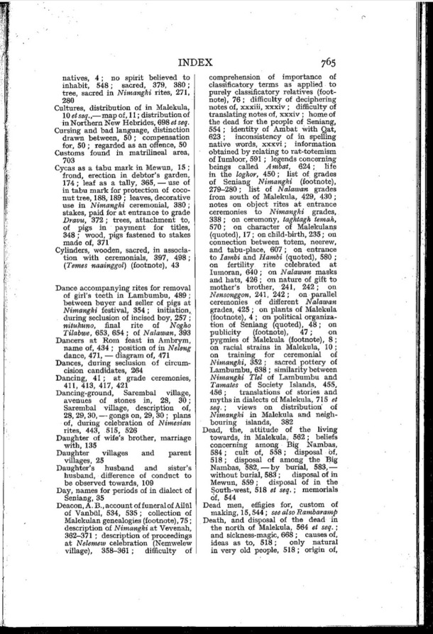 Deacon A.B., 1934. Malekula: A Vanishing People in the New Hebrides / Deacon A.B., 1934. Malekula: A Vanishing People in the New Hebrides / Bernard A. Deacon / Vanuatu, Nouvelles-Hébrides, Malekula, South-West Bay