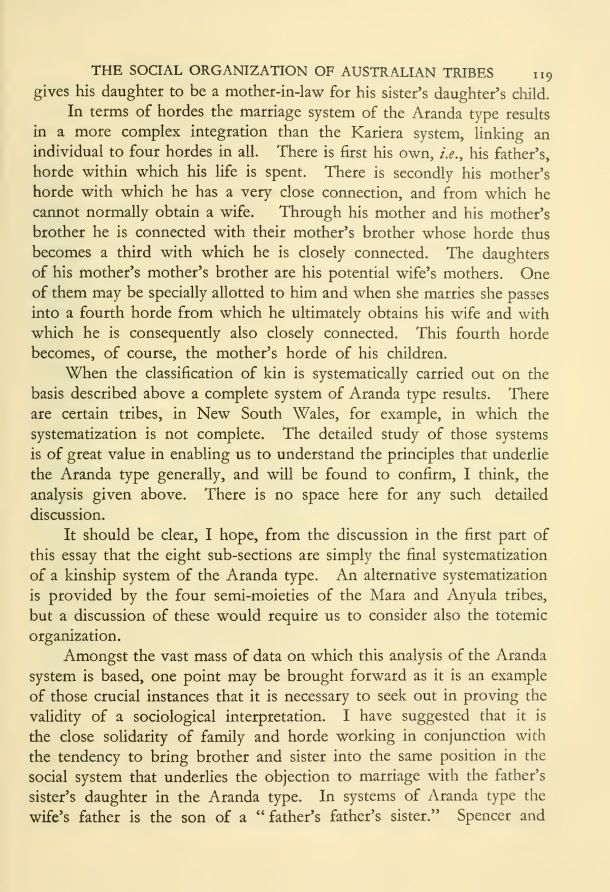 The Social Organization of Australian Tribes, by A.R. Radcliffe-Brown, 1931 / The Social Organization of Australian Tribes, by A.R. Radcliffe-Brown, 1931 / A.R. Radcliffe-Brown / Australia