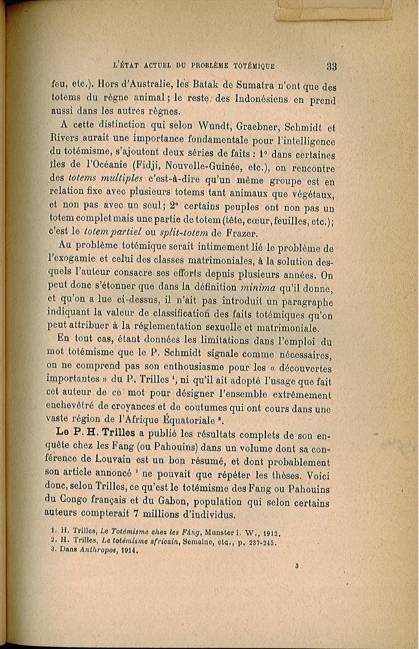 Arnold Van Gennep, l'État Actuel du Problème Totémique, 1920 / Arnold Van Gennep, l'État Actuel du Problème Totémique, 1920 / Van Gennep, Arnold / 