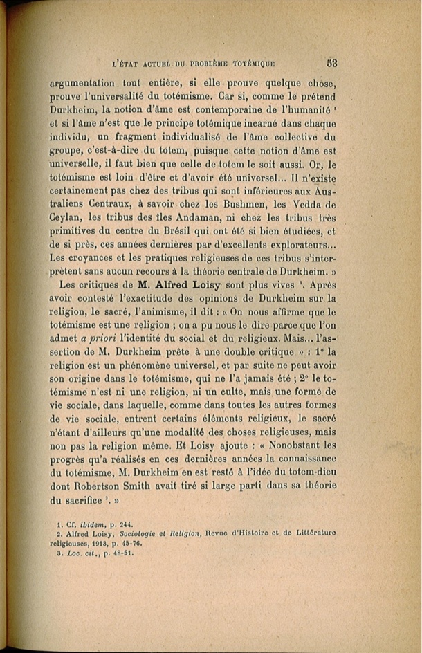 Arnold Van Gennep, l'État Actuel du Problème Totémique, 1920 / Arnold Van Gennep, l'État Actuel du Problème Totémique, 1920 / Van Gennep, Arnold /