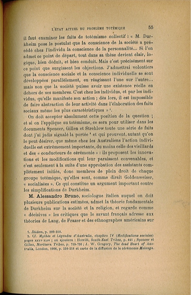 Arnold Van Gennep, l'État Actuel du Problème Totémique, 1920 / Arnold Van Gennep, l'État Actuel du Problème Totémique, 1920 / Van Gennep, Arnold /