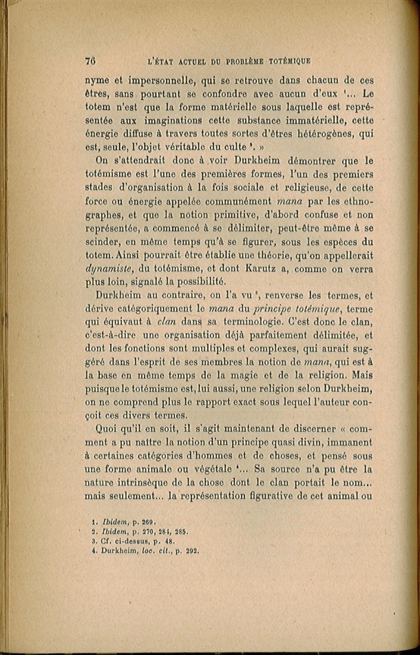 Arnold Van Gennep, l'État Actuel du Problème Totémique, 1920 / Arnold Van Gennep, l'État Actuel du Problème Totémique, 1920 / Van Gennep, Arnold /