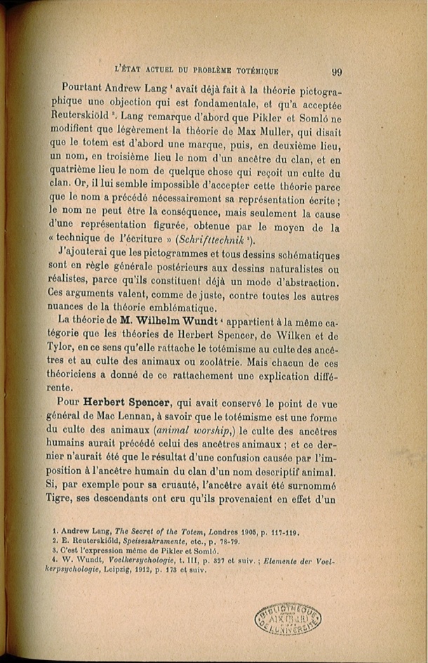 Arnold Van Gennep, l'État Actuel du Problème Totémique, 1920 / Arnold Van Gennep, l'État Actuel du Problème Totémique, 1920 / Van Gennep, Arnold / 