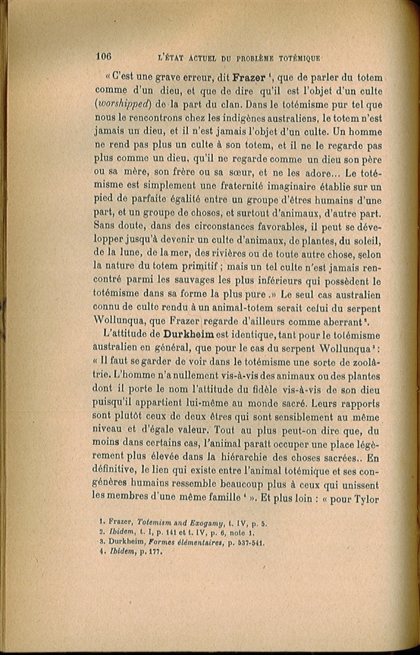 Arnold Van Gennep, l'État Actuel du Problème Totémique, 1920 / Arnold Van Gennep, l'État Actuel du Problème Totémique, 1920 / Van Gennep, Arnold /