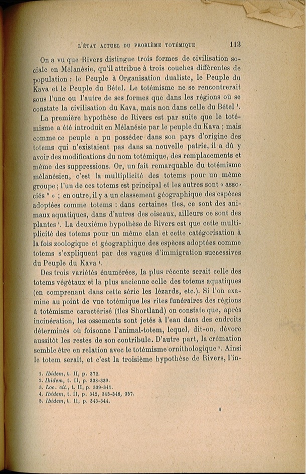 Arnold Van Gennep, l'État Actuel du Problème Totémique, 1920 / Arnold Van Gennep, l'État Actuel du Problème Totémique, 1920 / Van Gennep, Arnold /