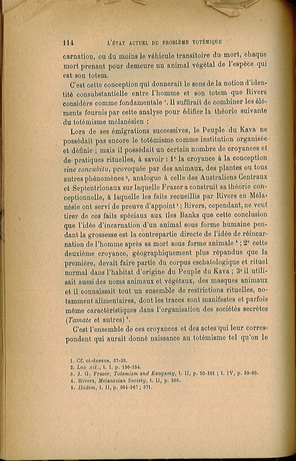 Arnold Van Gennep, l'État Actuel du Problème Totémique, 1920 / Arnold Van Gennep, l'État Actuel du Problème Totémique, 1920 / Van Gennep, Arnold /