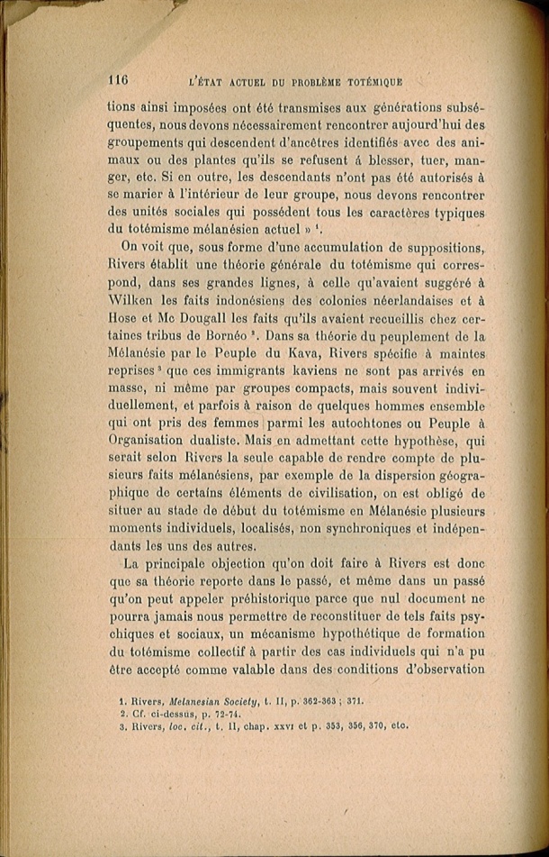 Arnold Van Gennep, l'État Actuel du Problème Totémique, 1920 / Arnold Van Gennep, l'État Actuel du Problème Totémique, 1920 / Van Gennep, Arnold /