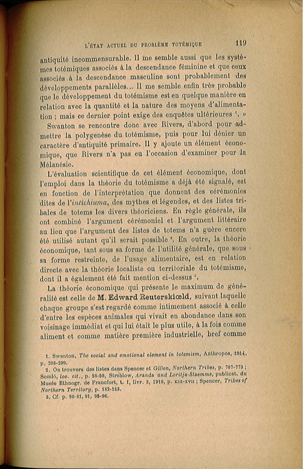 Arnold Van Gennep, l'État Actuel du Problème Totémique, 1920 / Arnold Van Gennep, l'État Actuel du Problème Totémique, 1920 / Van Gennep, Arnold /