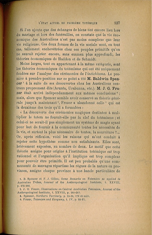 Arnold Van Gennep, l'État Actuel du Problème Totémique, 1920 / Arnold Van Gennep, l'État Actuel du Problème Totémique, 1920 / Van Gennep, Arnold /