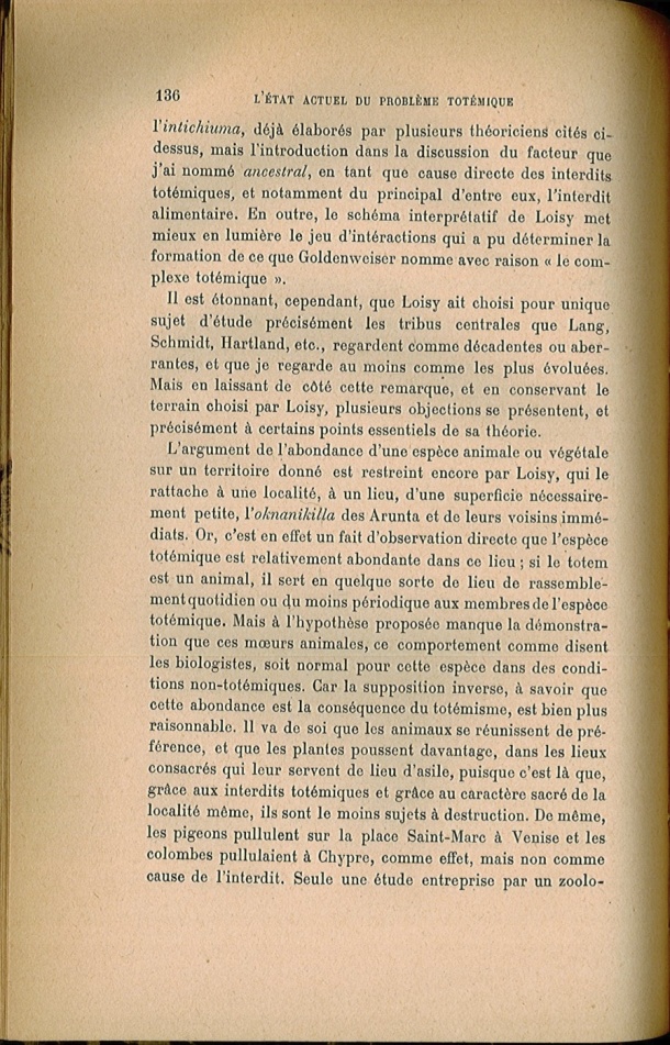 Arnold Van Gennep, l'État Actuel du Problème Totémique, 1920 / Arnold Van Gennep, l'État Actuel du Problème Totémique, 1920 / Van Gennep, Arnold / 