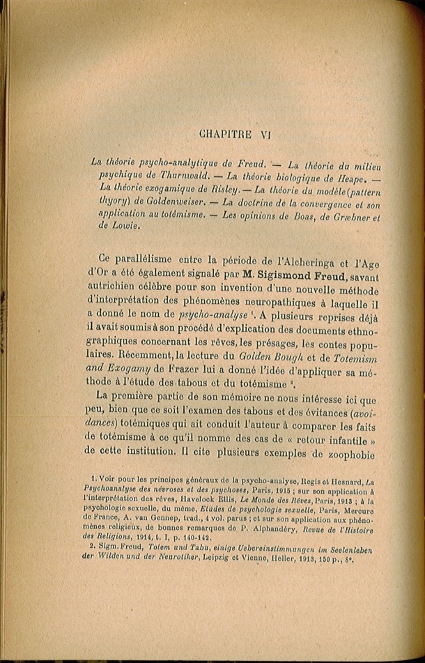 Arnold Van Gennep, l'État Actuel du Problème Totémique, 1920 / Arnold Van Gennep, l'État Actuel du Problème Totémique, 1920 / Van Gennep, Arnold /