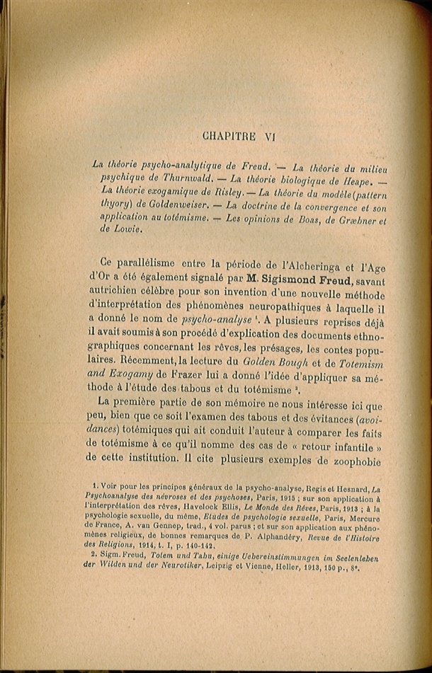 Arnold Van Gennep, l'État Actuel du Problème Totémique, 1920 / Arnold Van Gennep, l'État Actuel du Problème Totémique, 1920 / Van Gennep, Arnold / 