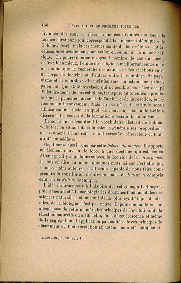 Arnold Van Gennep, l'État Actuel du Problème Totémique, 1920 / Arnold Van Gennep, l'État Actuel du Problème Totémique, 1920 / Van Gennep, Arnold /