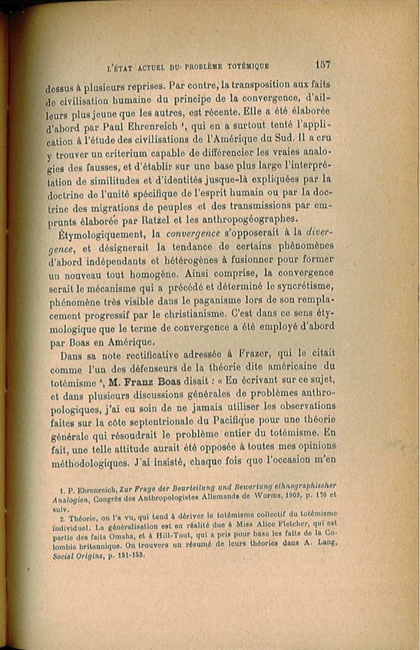 Arnold Van Gennep, l'État Actuel du Problème Totémique, 1920 / Arnold Van Gennep, l'État Actuel du Problème Totémique, 1920 / Van Gennep, Arnold /
