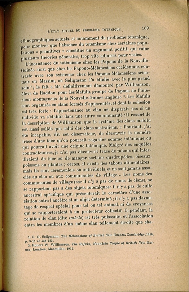 Arnold Van Gennep, l'État Actuel du Problème Totémique, 1920 / Arnold Van Gennep, l'État Actuel du Problème Totémique, 1920 / Van Gennep, Arnold /