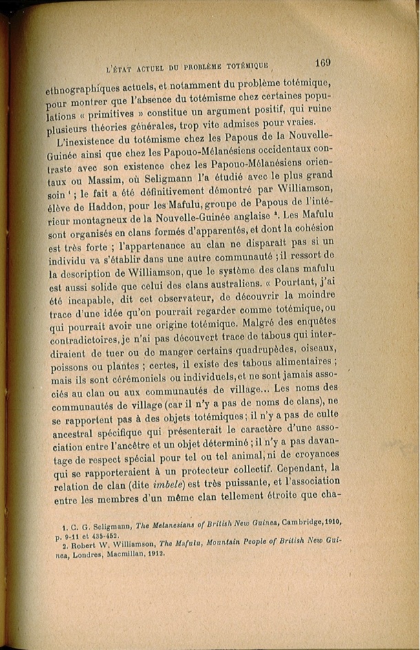 Arnold Van Gennep, l'État Actuel du Problème Totémique, 1920 / Arnold Van Gennep, l'État Actuel du Problème Totémique, 1920 / Van Gennep, Arnold / 