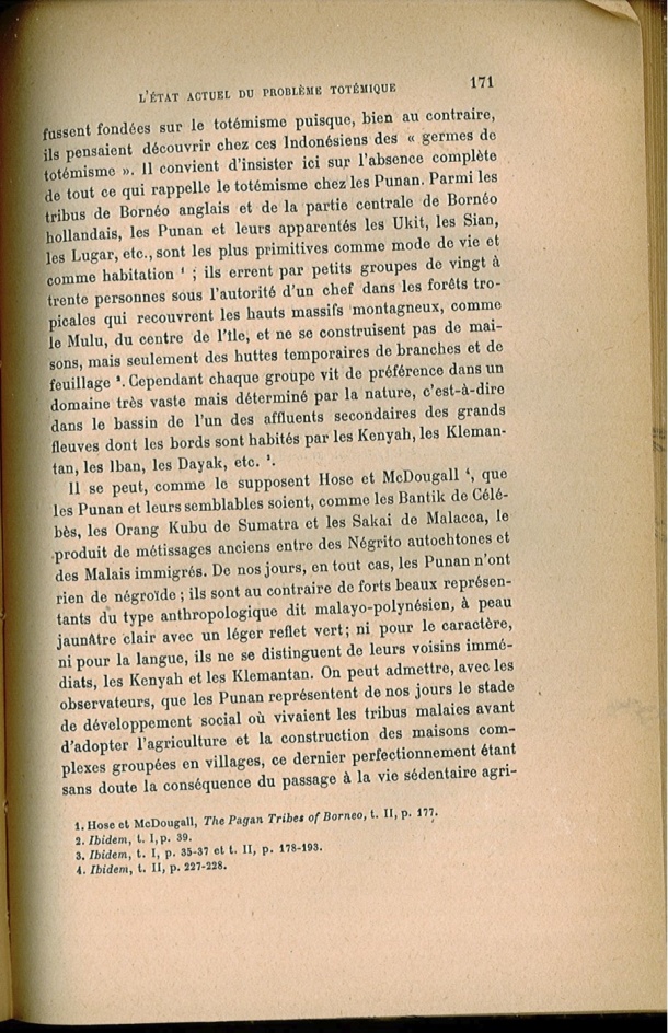 Arnold Van Gennep, l'État Actuel du Problème Totémique, 1920 / Arnold Van Gennep, l'État Actuel du Problème Totémique, 1920 / Van Gennep, Arnold /