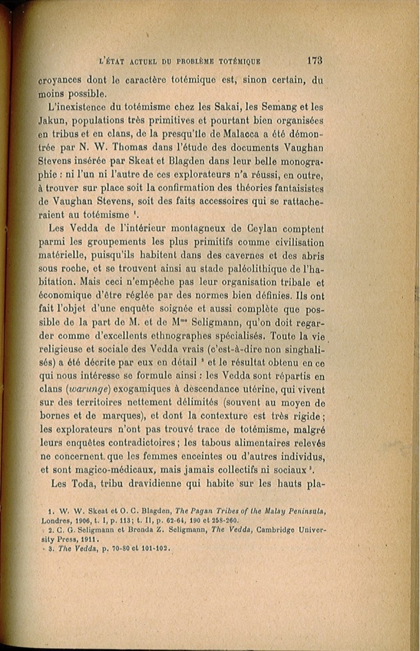 Arnold Van Gennep, l'État Actuel du Problème Totémique, 1920 / Arnold Van Gennep, l'État Actuel du Problème Totémique, 1920 / Van Gennep, Arnold / 