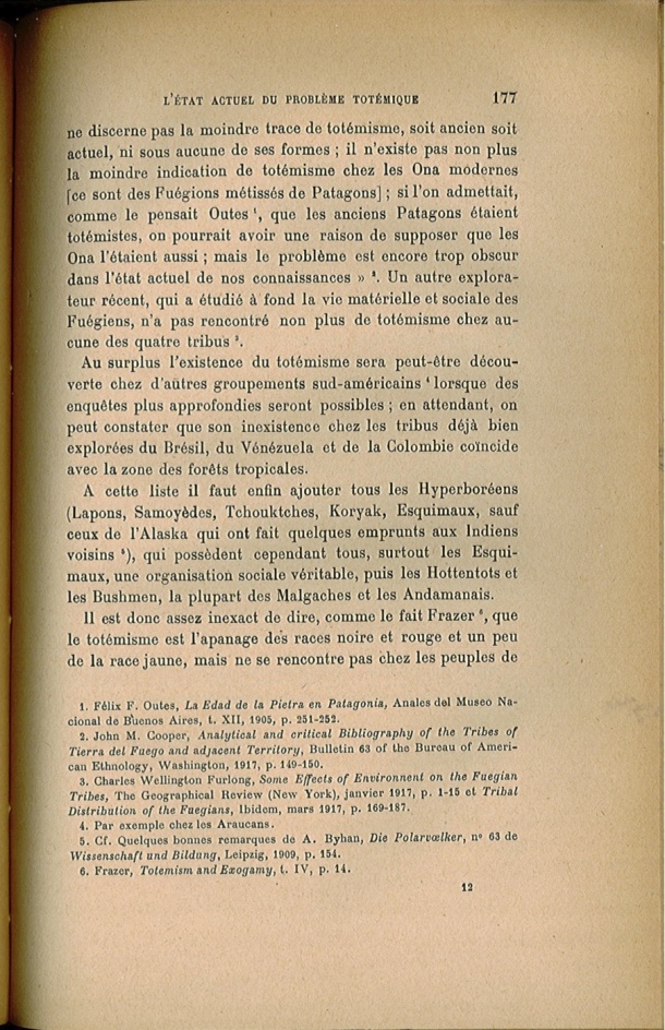 Arnold Van Gennep, l'État Actuel du Problème Totémique, 1920 / Arnold Van Gennep, l'État Actuel du Problème Totémique, 1920 / Van Gennep, Arnold /
