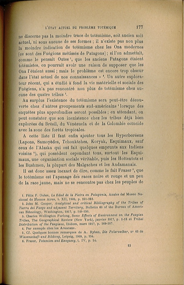 Arnold Van Gennep, l'État Actuel du Problème Totémique, 1920 / Arnold Van Gennep, l'État Actuel du Problème Totémique, 1920 / Van Gennep, Arnold / 