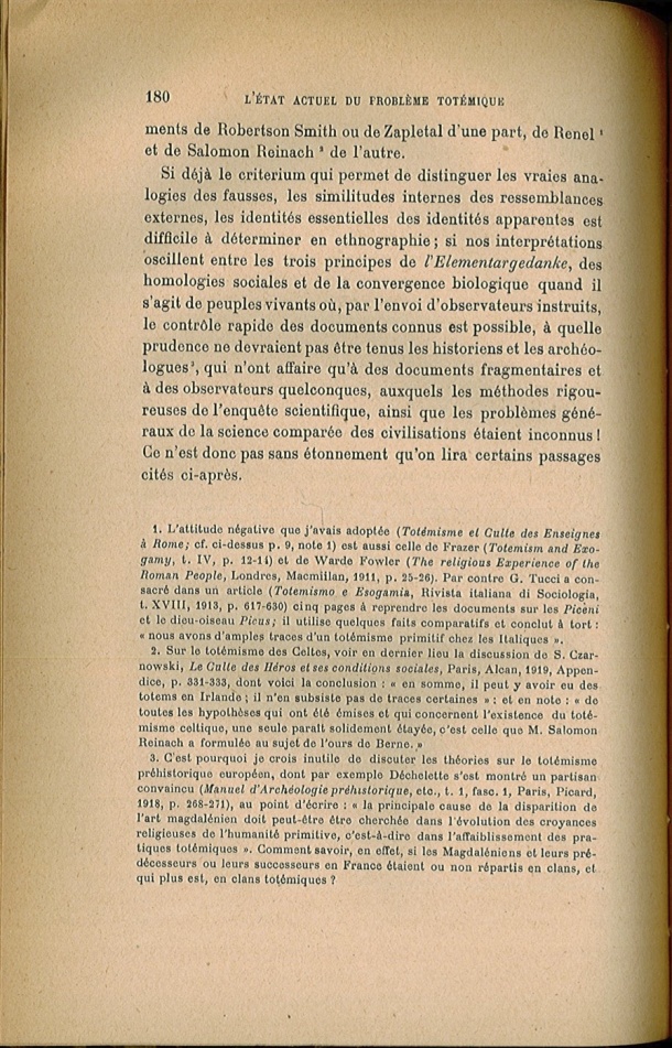 Arnold Van Gennep, l'État Actuel du Problème Totémique, 1920 / Arnold Van Gennep, l'État Actuel du Problème Totémique, 1920 / Van Gennep, Arnold / 