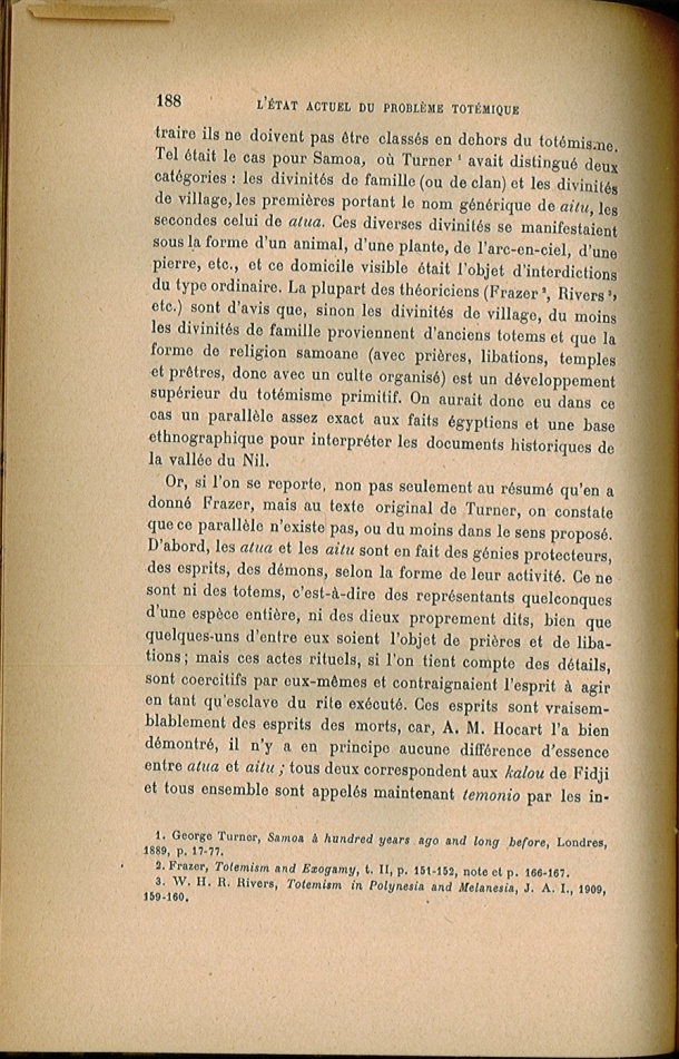 Arnold Van Gennep, l'État Actuel du Problème Totémique, 1920 / Arnold Van Gennep, l'État Actuel du Problème Totémique, 1920 / Van Gennep, Arnold /