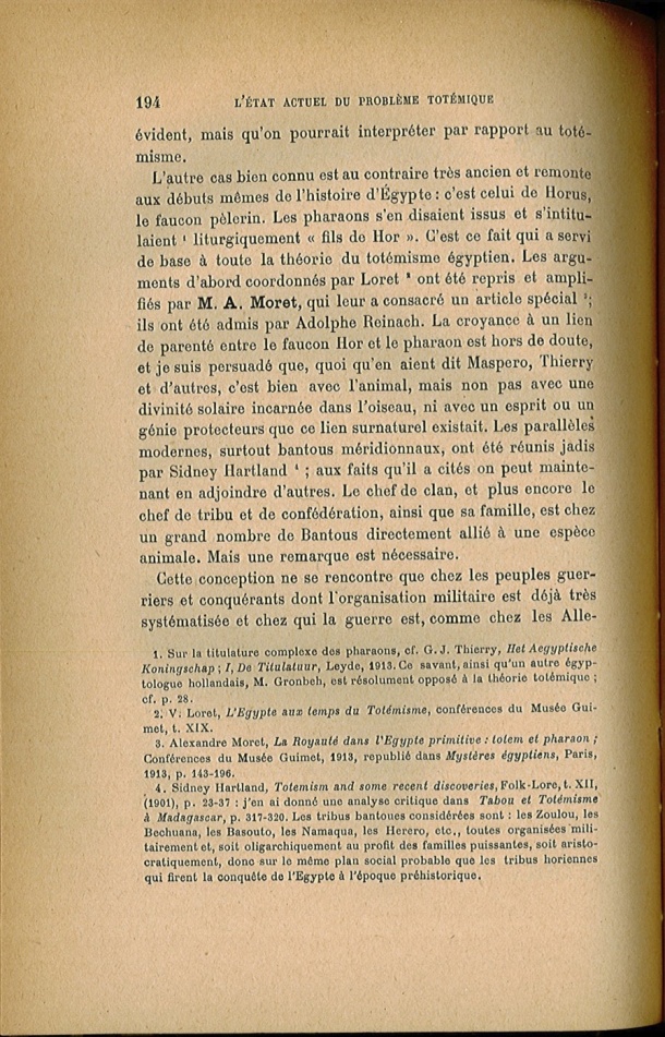 Arnold Van Gennep, l'État Actuel du Problème Totémique, 1920 / Arnold Van Gennep, l'État Actuel du Problème Totémique, 1920 / Van Gennep, Arnold /